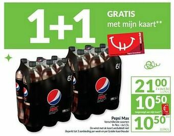 Intermarché Pepsi max aanbieding