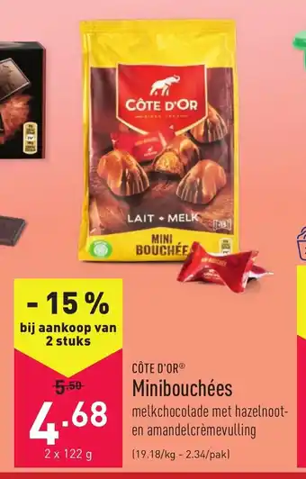 Cote D'Or Minibouchees 2 x 122g