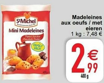 Cora Madeleines aux oeufs - met eieren aanbieding
