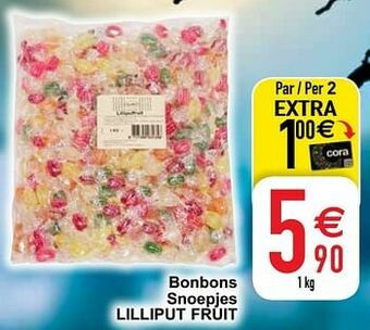 Cora Bonbons snoepjes lilliput fruit aanbieding