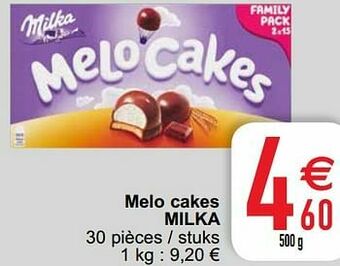 Cora Melo cakes milka aanbieding