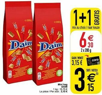 Mini bag daim