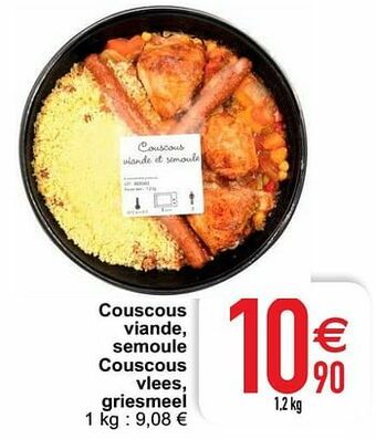 Cora Couscous viande, semoule couscous vlees, griesmeel aanbieding