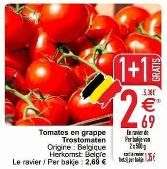 Cora Tomates en grappe trostomaten aanbieding
