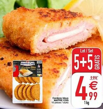 Cora Cordons bleus maître coq aanbieding