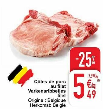 Cora Côtes de porc au filet varkensribbetjes filet aanbieding