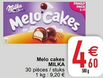 Cora Melo cakes milka aanbieding
