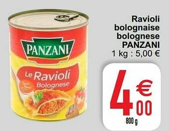 Cora Ravioli bolognaise bolognese panzani aanbieding