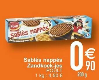 Sablés nappés zandkoek-jes poult