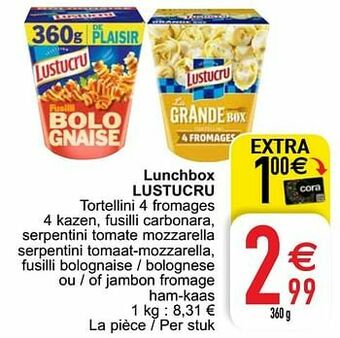 Cora Lunchbox lustucru aanbieding