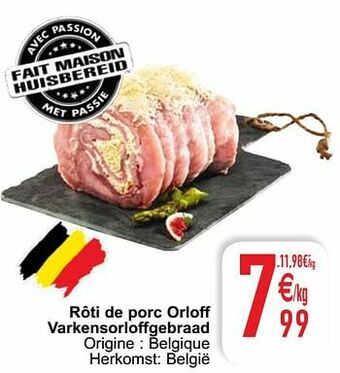 Cora Rôti de porc orloff varkensorloffgebraad aanbieding
