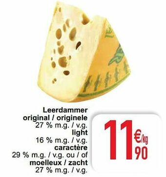 Cora Leerdammer original - originele light caractère ou - of moelleux - zacht aanbieding