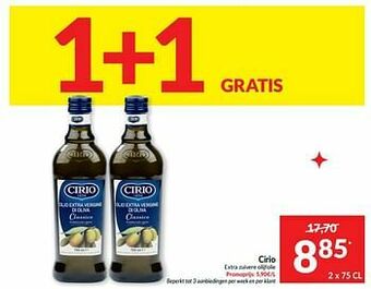 Intermarché Cirio extra zuivere olijfolie aanbieding
