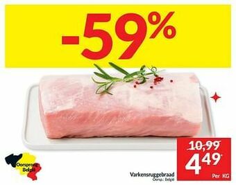 Intermarché Varkensruggebraad aanbieding