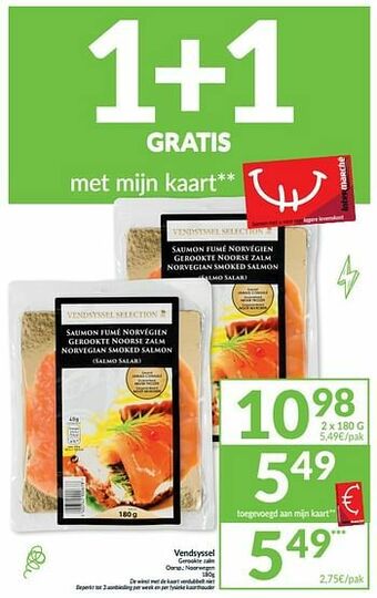 Intermarché Vendsyssel gerookte zalm aanbieding
