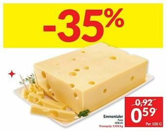Intermarché Emmentaler kaas aanbieding