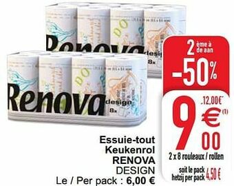 Cora Essuie-tout keukenrol renova design aanbieding