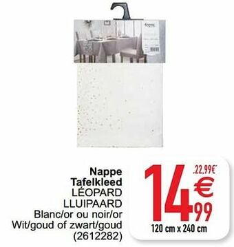 Cora Nappe tafelkleed léopard lluipaard aanbieding