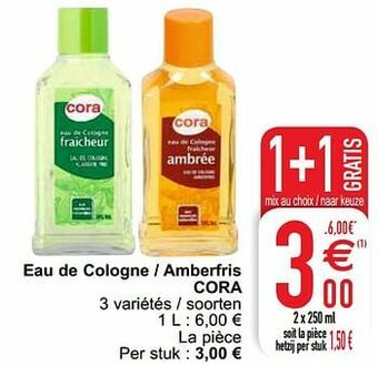 Eau de cologne - amberfris cora