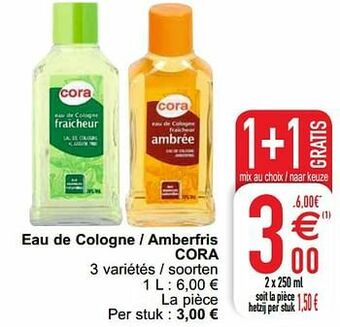 Cora Eau de cologne - amberfris cora aanbieding