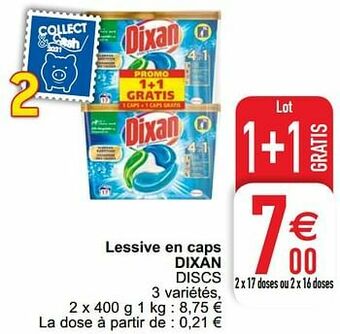 Cora Lessive en caps dixan discs aanbieding