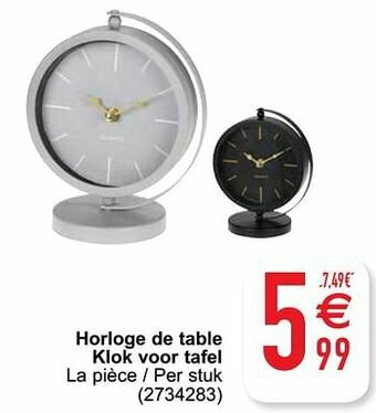 Cora Horloge de table klok voor tafel aanbieding