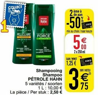 Cora Shampooing shampoo pétrole hahn aanbieding