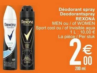 Cora Déodorant spray deodorantspray rexona men ou - of women aanbieding