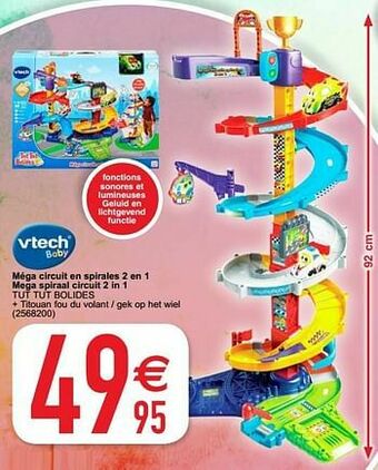 Méga circuit en spirales 2 en 1 mega spiraal circuit 2 in 1 tut tut bolides