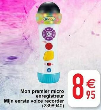 Cora Mon premier micro enregistreur mijn eerste voice recorder aanbieding