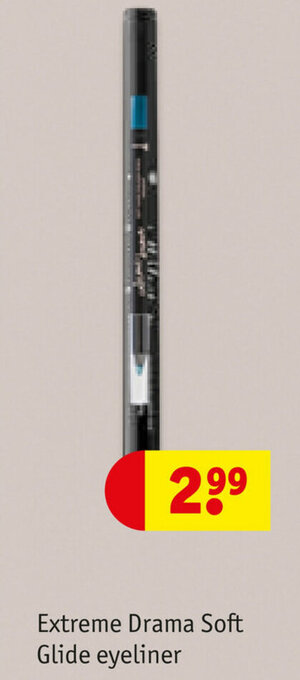 Kruidvat Extreme Drama Soft Glide eyeliner aanbieding
