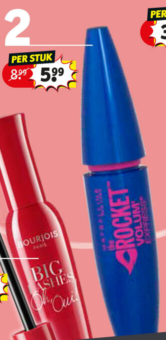 Kruidvat Maybelline volum'express the rocket mascara aanbieding