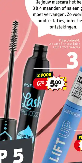 Kruidvat 2 x 4 Lash Princess False Lash Effect mascara aanbieding