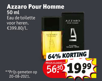 Kruidvat Azzaro Pour Homme 50ml aanbieding