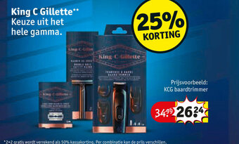 Kruidvat King C. Gillette aanbieding