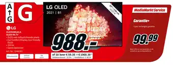 MediaMarkt LG OLED55B16LA OLED 4K TV aanbieding