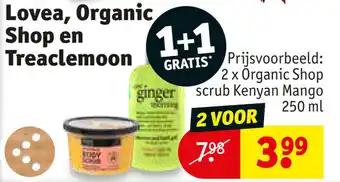 Kruidvat Lovea, Organic Shop en Treaclemoon aanbieding