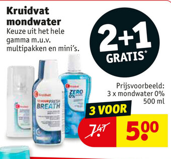 Kruidvat Mondwater aanbieding
