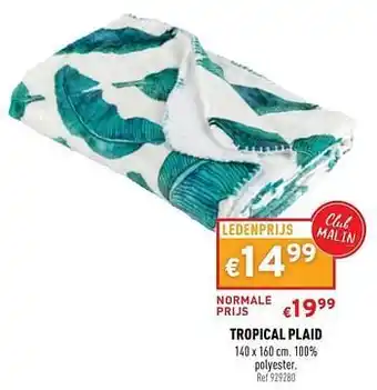 Trafic Tropical plaid aanbieding