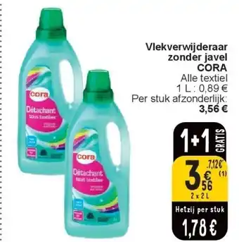 Cora Vlekverwijderaar zonder javel CORA aanbieding