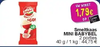 Cora Smeltkaas MINI BABYBEL aanbieding