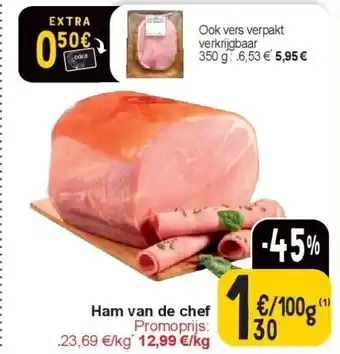 Cora Ham van de chef aanbieding