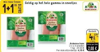 Cora Ardense ham aanbieding