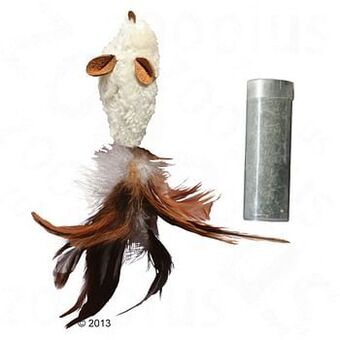 Zooplus KONG Feather Mouse met Catnip 2 stuks aanbieding