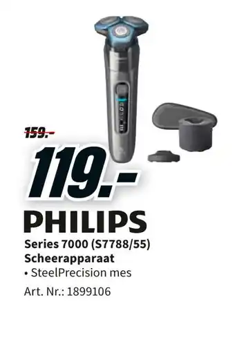 MediaMarkt Philips Series 7000 (S7788/55) Scheerapparaat aanbieding