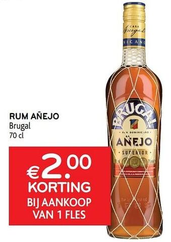 Rum añejo brugal
