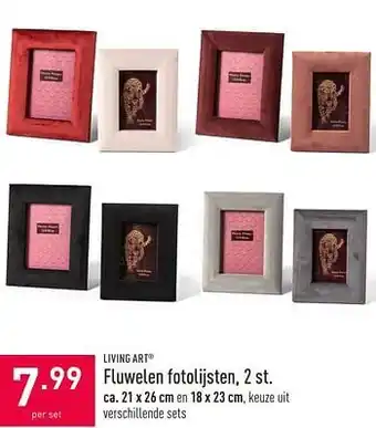 ALDI Fluwelen fotolijsten aanbieding