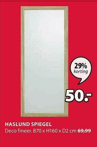 Jysk Haslund Spiegel aanbieding