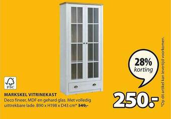 Jysk Markskel Vitrinekast aanbieding