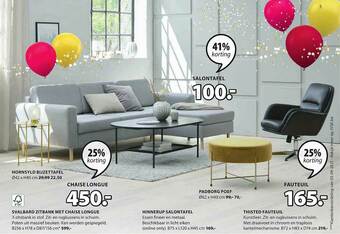 Jysk Salontafel, Chaise Lounge, Fauteuil aanbieding